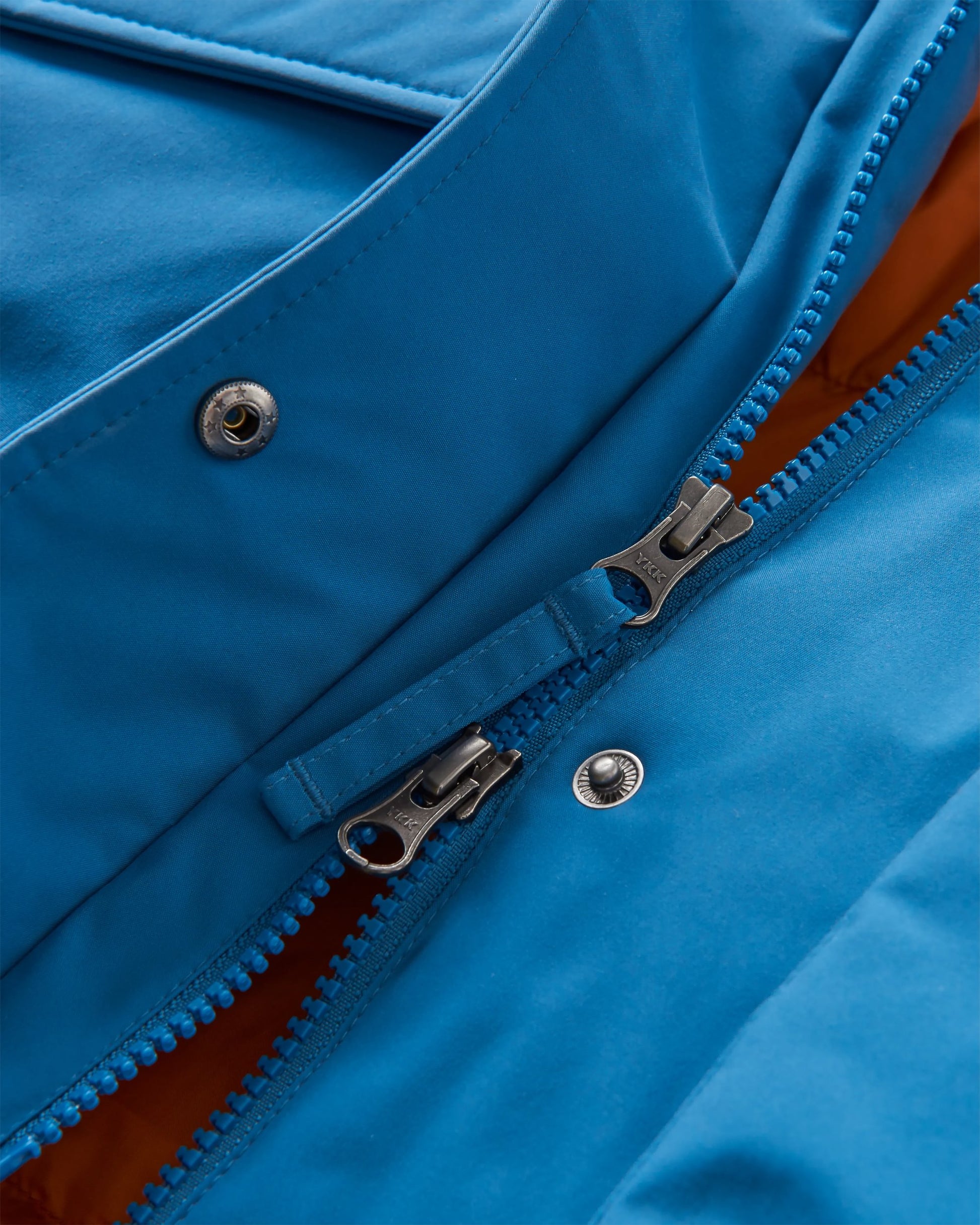 Alaska Recycled Insulated Parka - Blue Steel - Flatlay