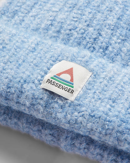 Redwood Fleece Lined Recycled Beanie - Blue Fog - Flatlay