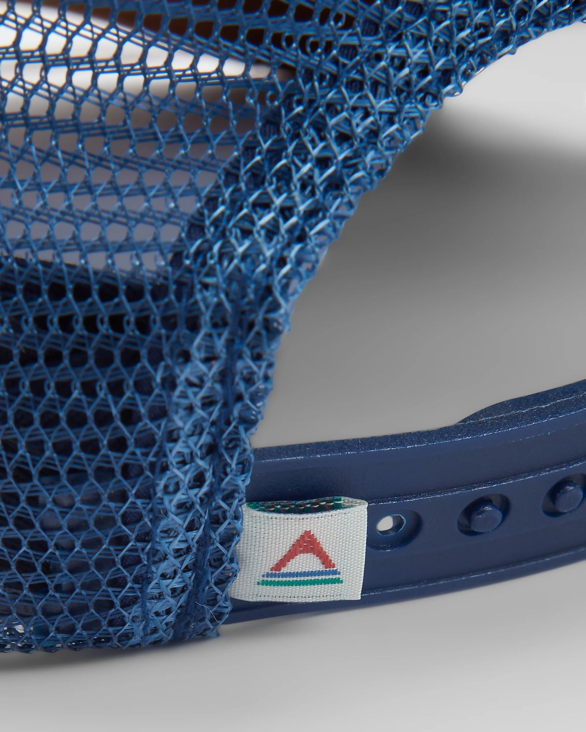 Odyssey Mesh Snapback Cap - Rich Navy/Brown - Flatlay