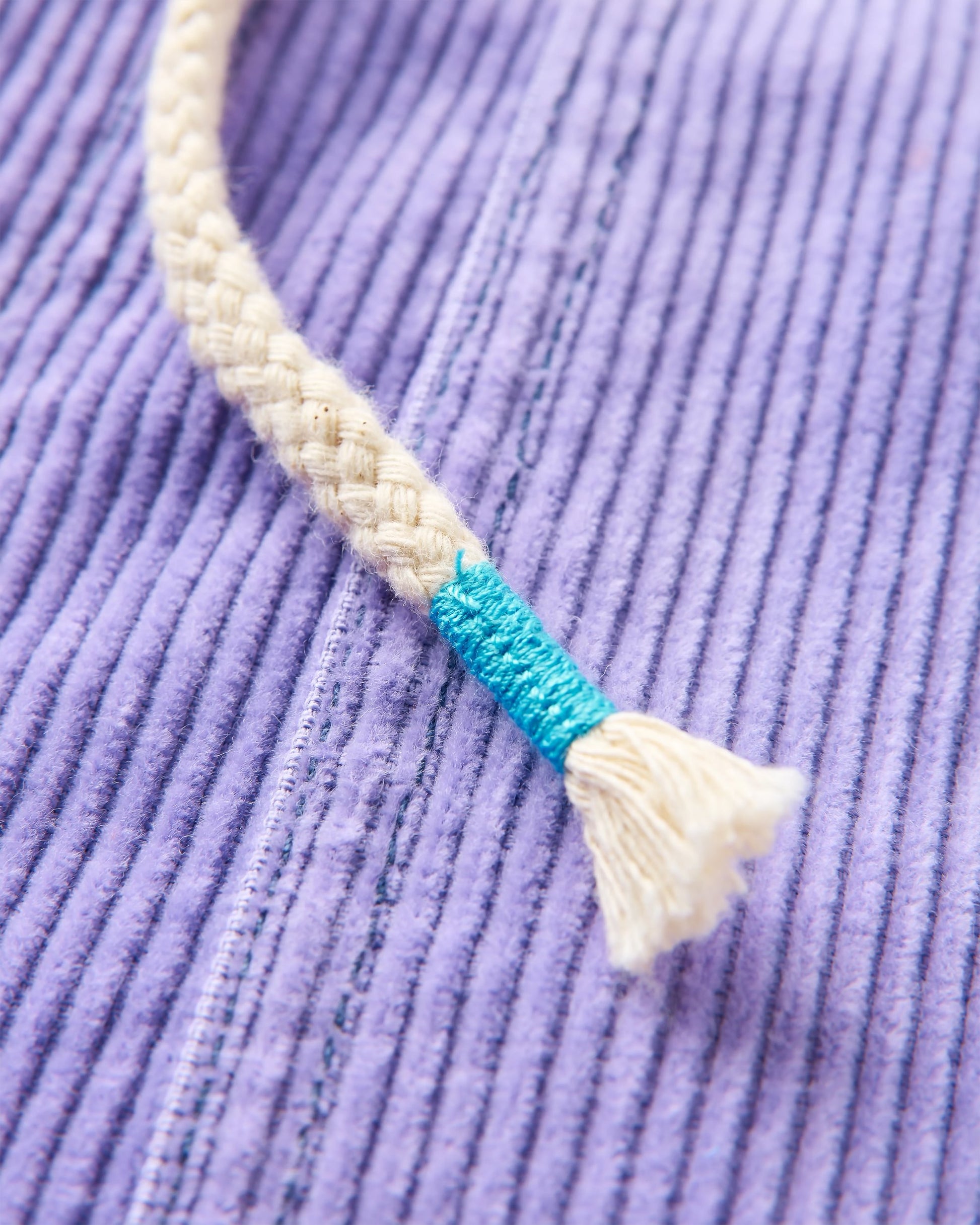 Avian Organic Cord Short  - Retro Purple - Flatlay