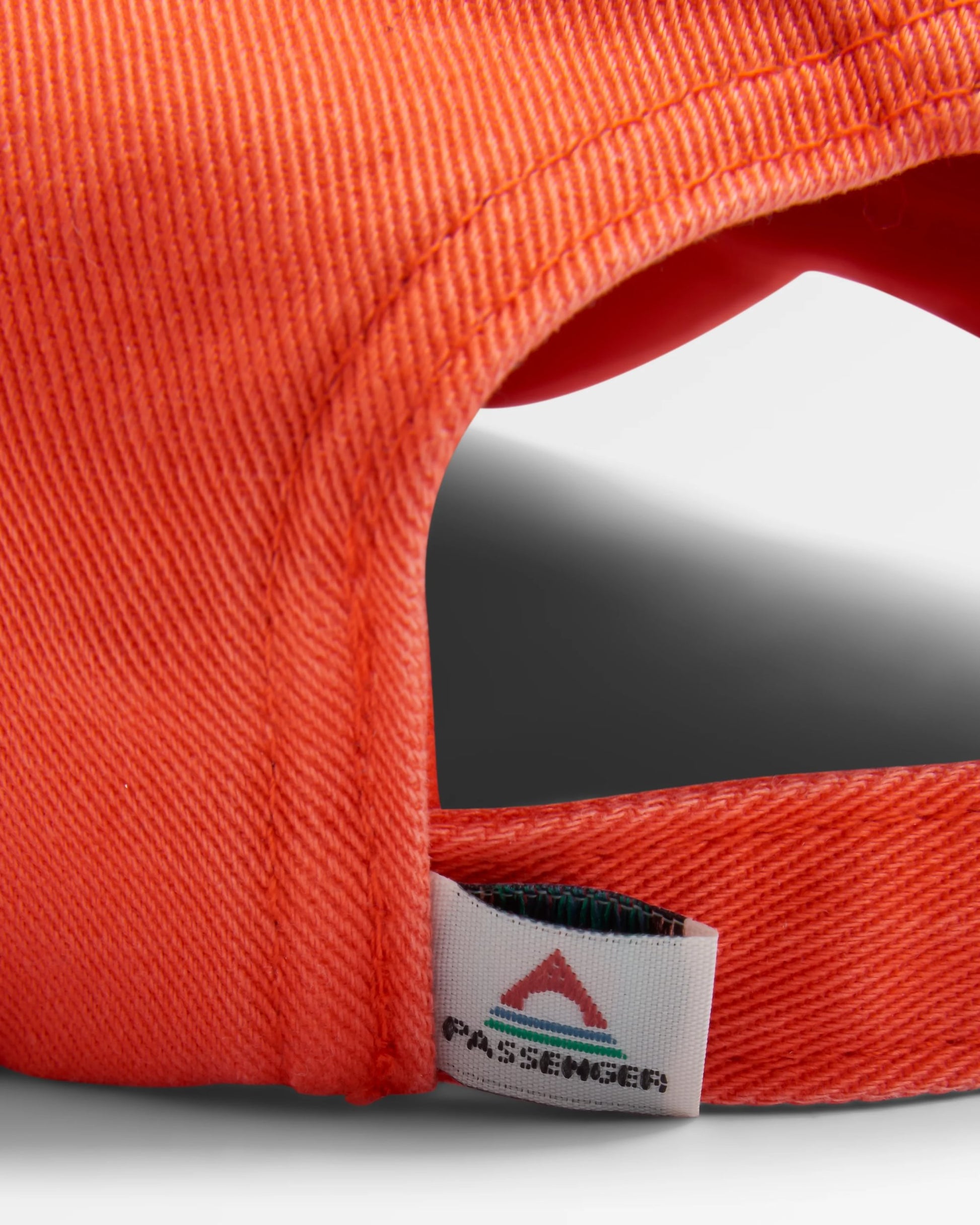 Classic Recycled Cotton 6 Panel Cap - Ember Orange - Flatlay