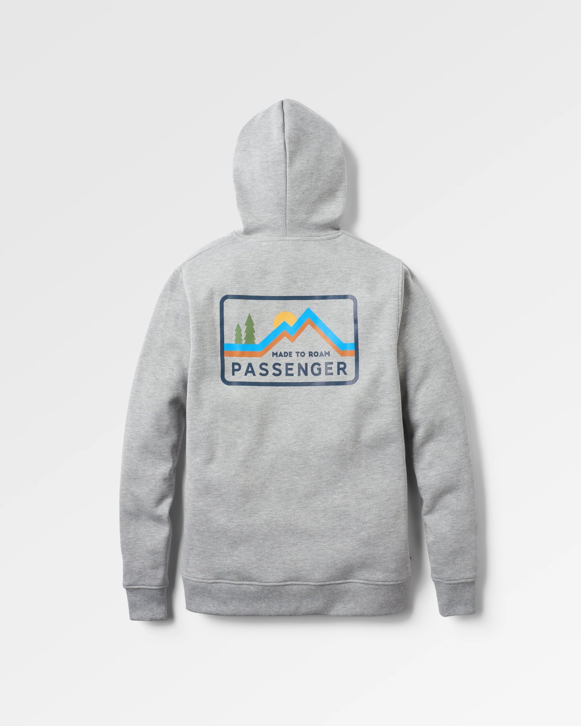 Made To Roam Hoodie - Grey Marl - Flatlay