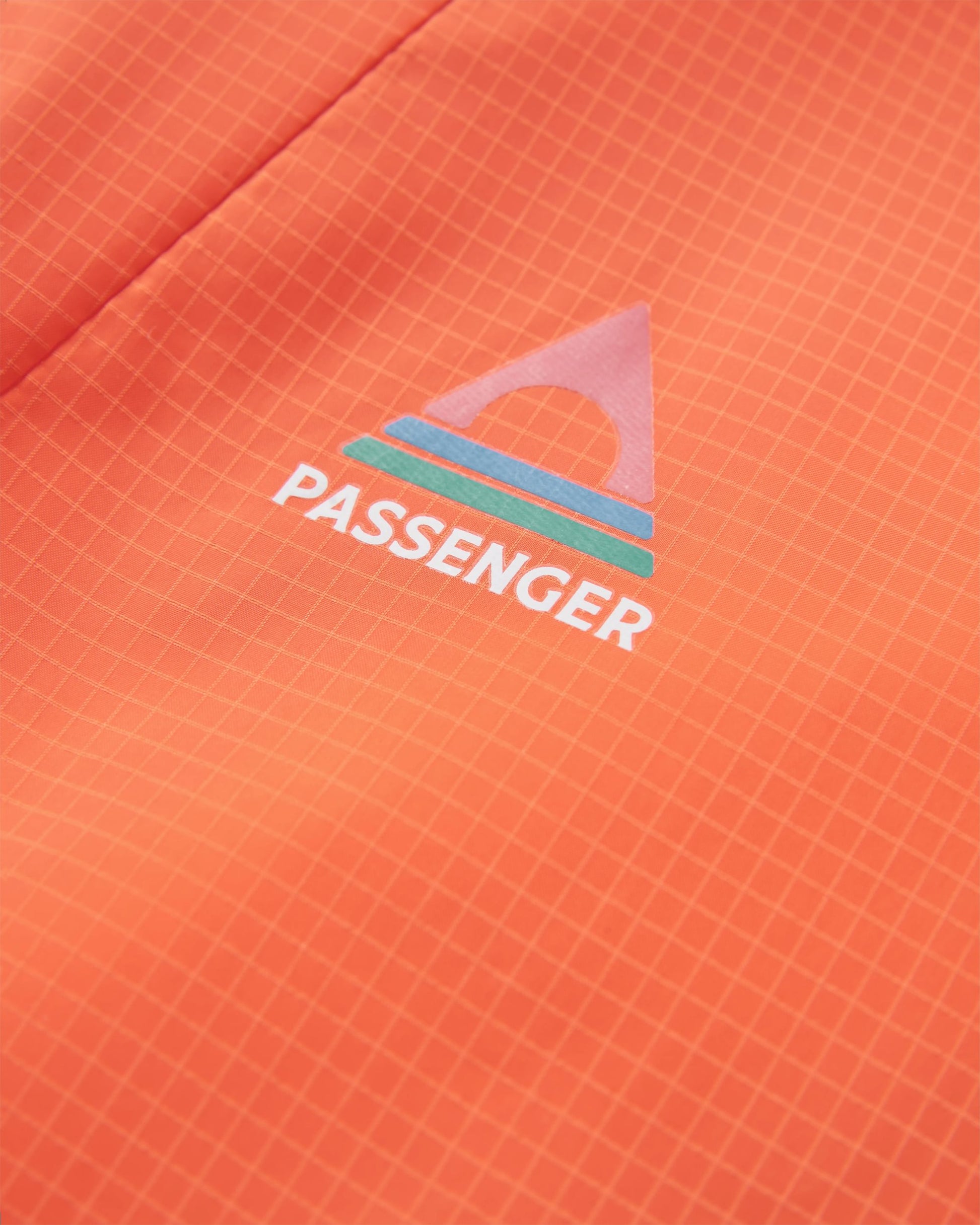 Viento Recycled Windshell Anorak - Ember Orange - Flatlay