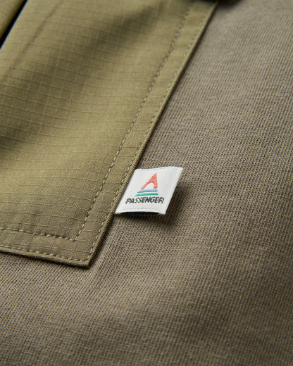 Travel Pocket Relaxed Fit T-Shirt - Dusty Olive