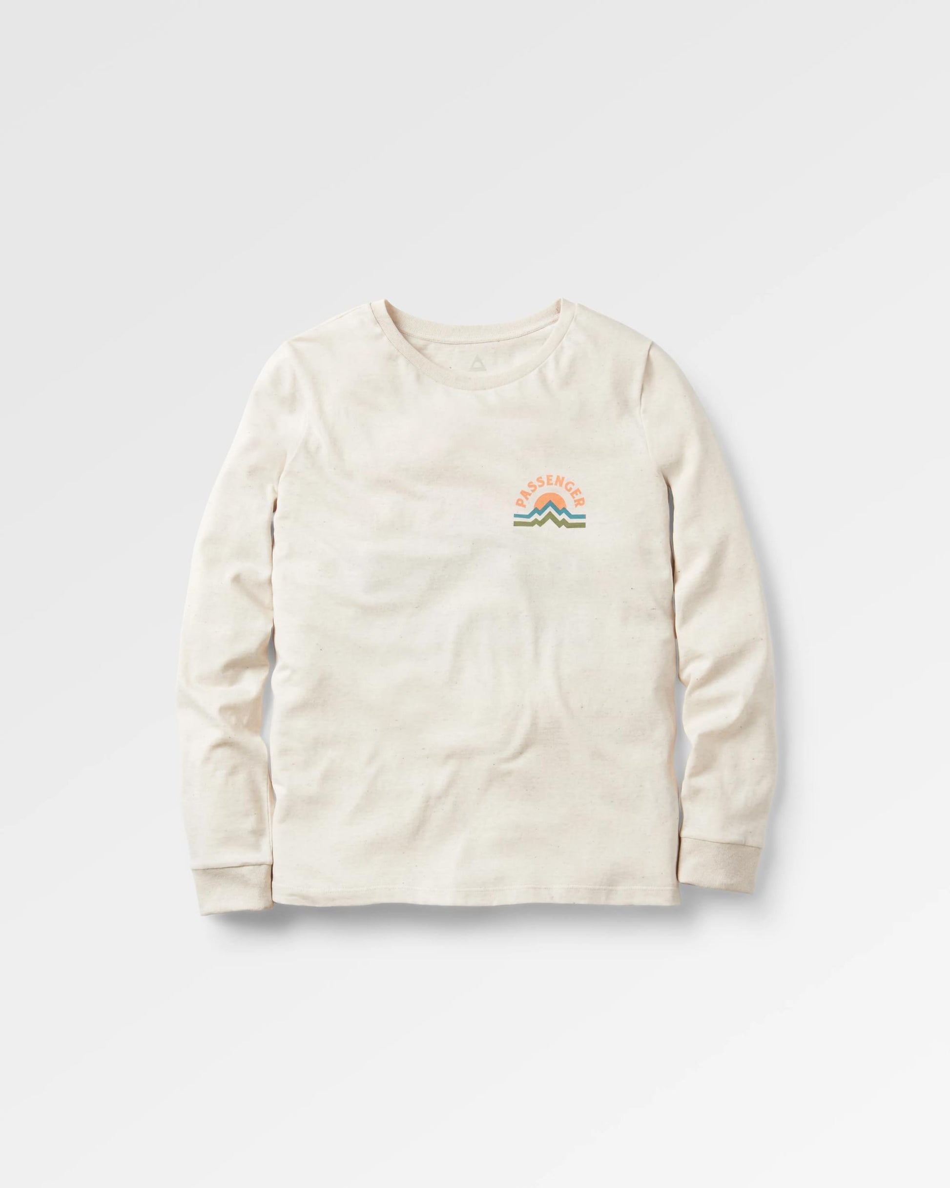 Breathe Recycled Cotton  LS T-Shirt - Milky Marl - Flatlay