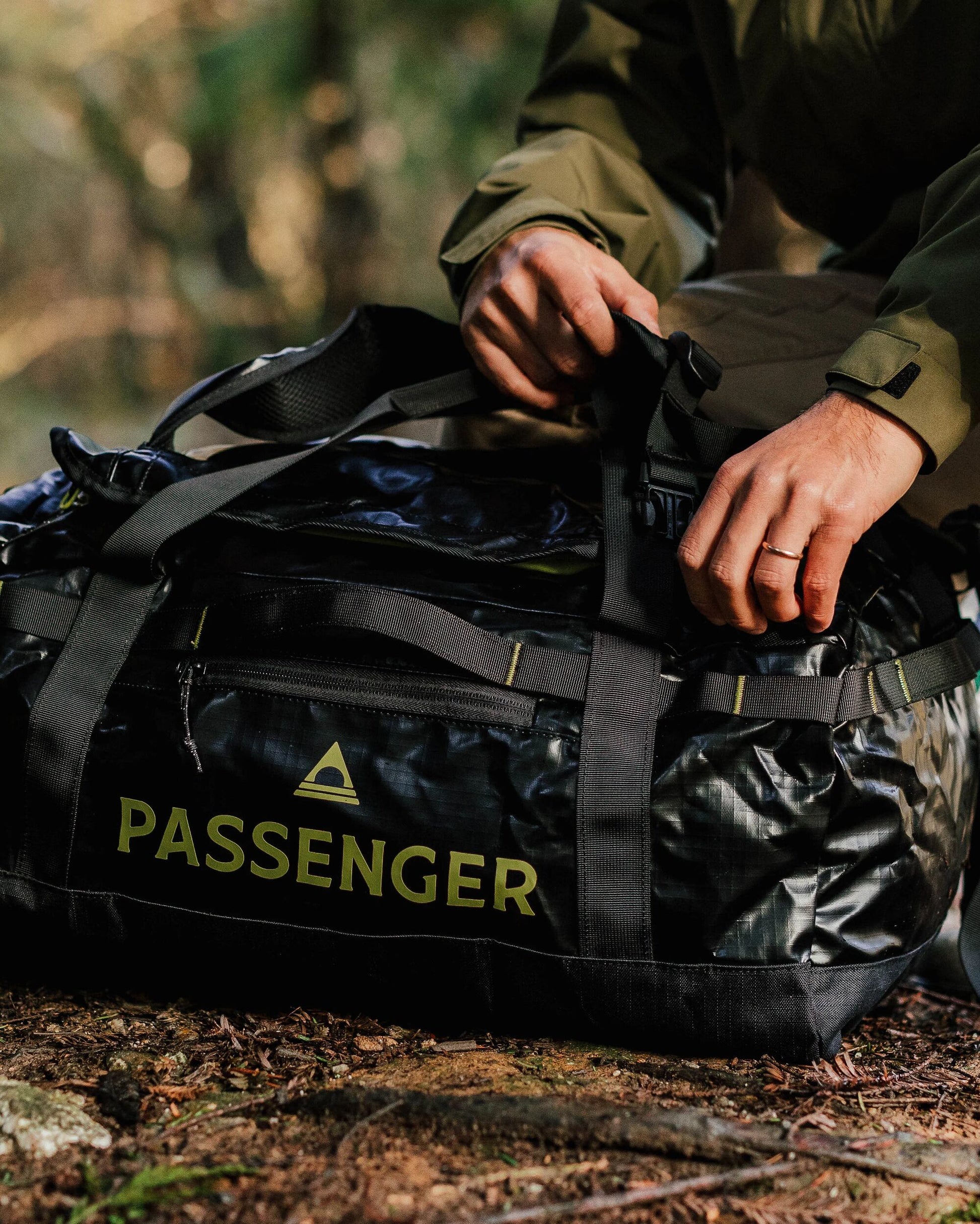Roamer Recycled 60L Duffel Bag - Black - Lifestyle - Male