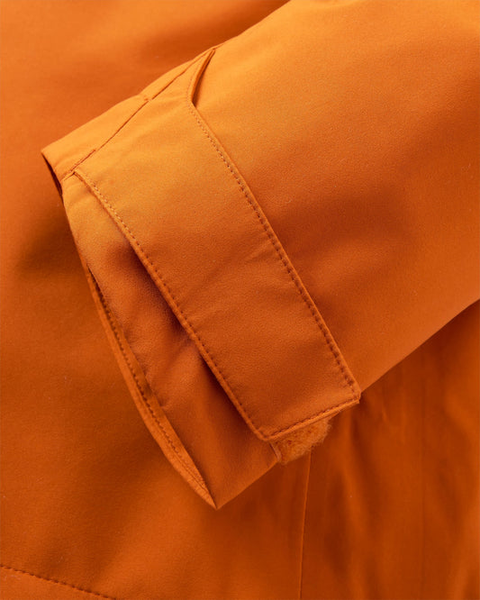 Five Season Recycled Waterproof Jacket - Sunset Orange - Flatlay