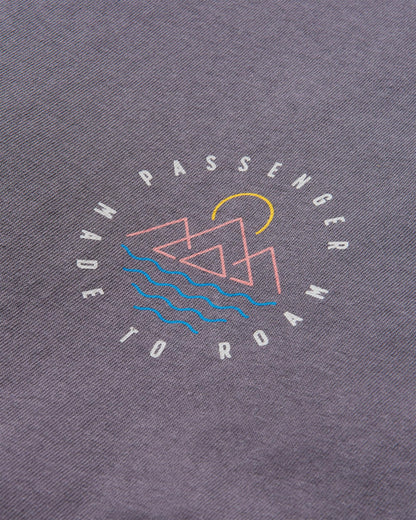 Escapism Recycled LS T-Shirt - Faded Black - Flatlay