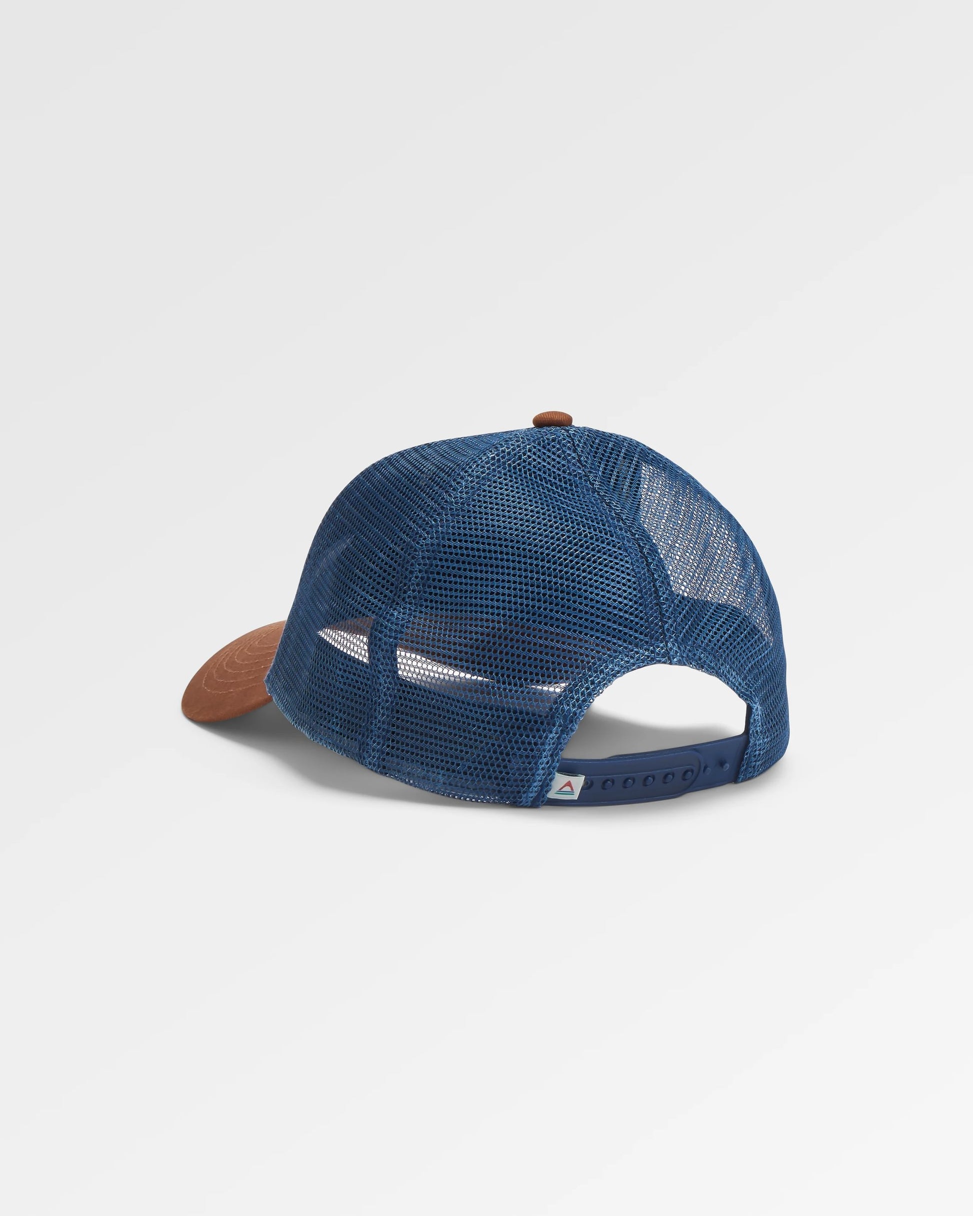 Odyssey Mesh Snapback Cap - Rich Navy/Brown - Flatlay