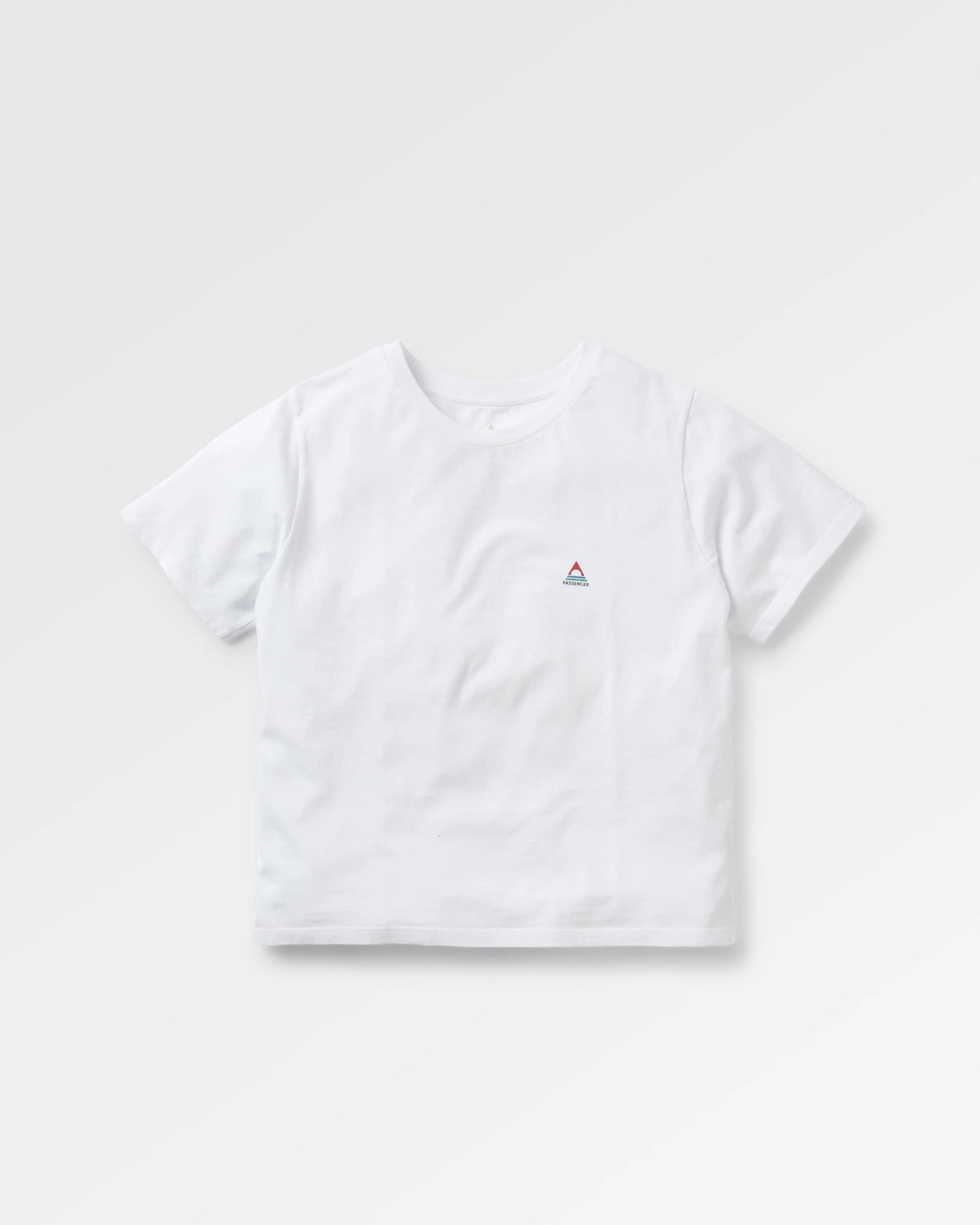 Classic Recycled Cotton T-Shirt - White - Flatlay