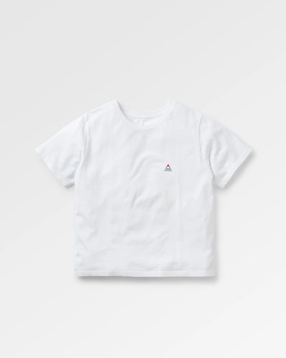 Classic Recycled Cotton T-Shirt - White - Flatlay