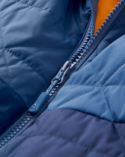 Base Recycled Thermore® Insulated Jacket - Dark Denim - Flatlay