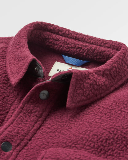 Backcountry Recycled Sherpa Fleece Shirt - Fig - Flatlay