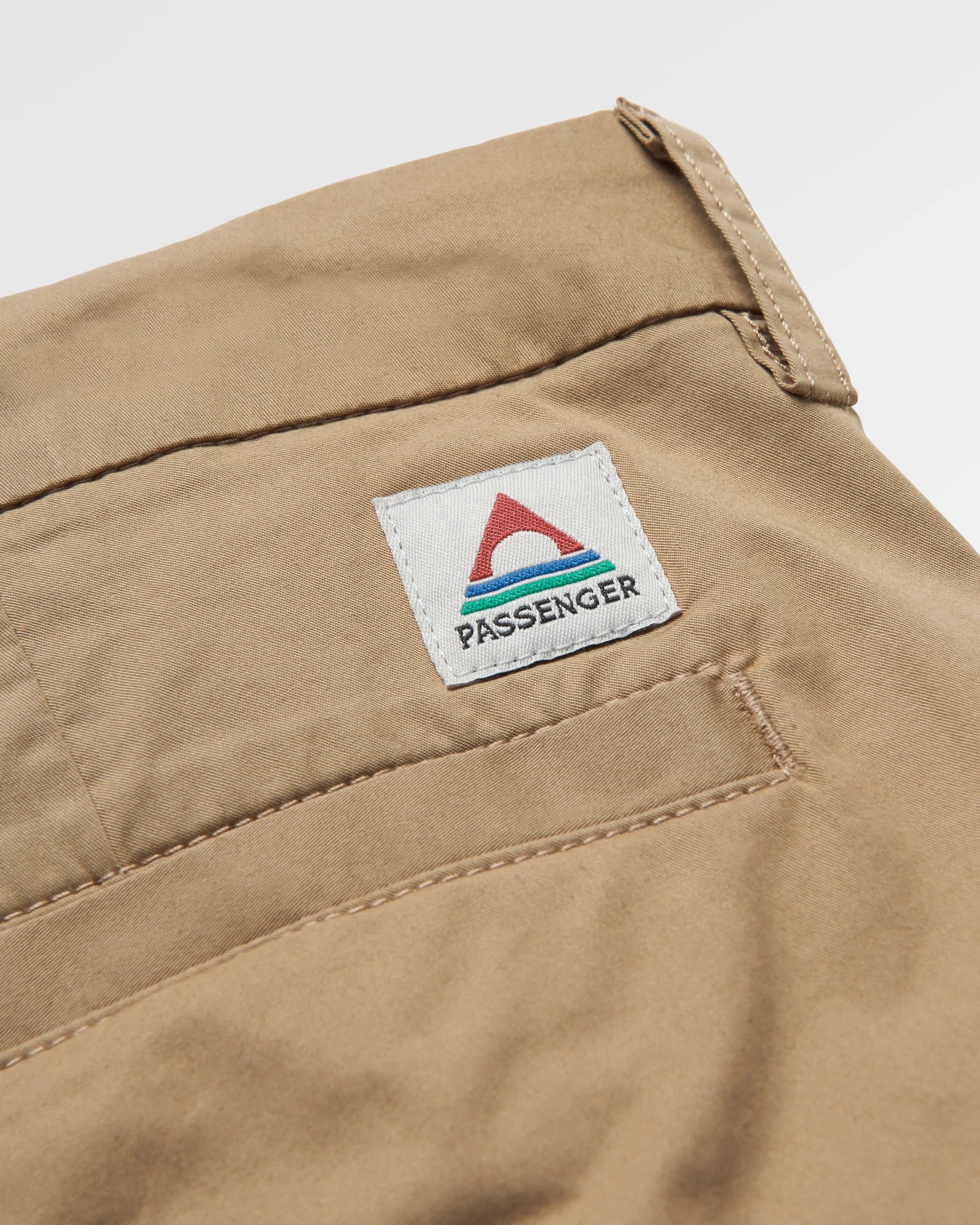 365 Light Organic Cotton Trouser - Biscuit - Flatlay
