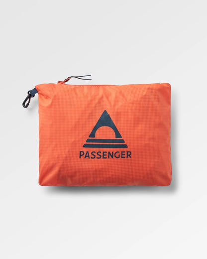 Viento Recycled Windshell Anorak - Ember Orange - Flatlay