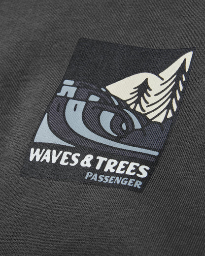 Waves & Trees Organic Cotton Sweatshirt - Charcoal