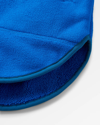Folksy Recycled Sherpa Fleece - Azure Blue - Flatlay
