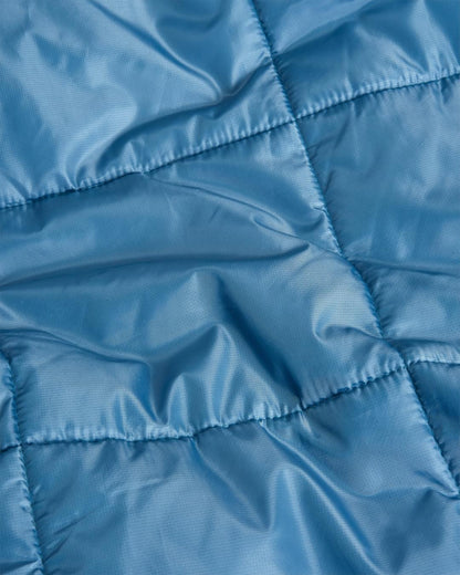 Travel Recycled Ripstop Blanket - Washed Blue - Flatlay