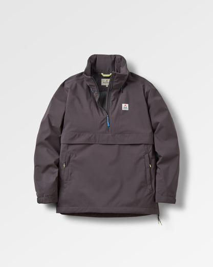 Diablo Recycled Waterproof Anorak - Faded Black - Flatlay