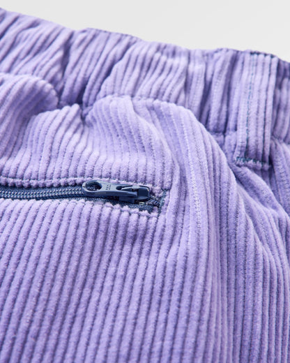 Avian Organic Cord Short  - Retro Purple - Flatlay