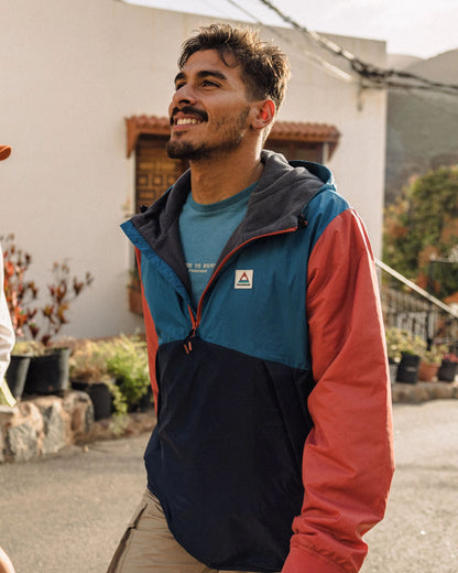 Dusk Recycled Insulated Anorak - Blue Steel - Lifestyle