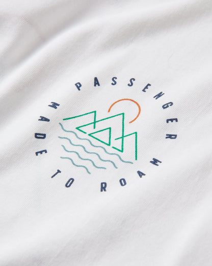 Escapism Recycled LS T-Shirt - White - Flatlay