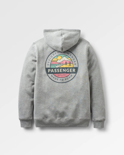 Odyssey Organic Cotton Hoodie - Grey Marl - Flatlay
