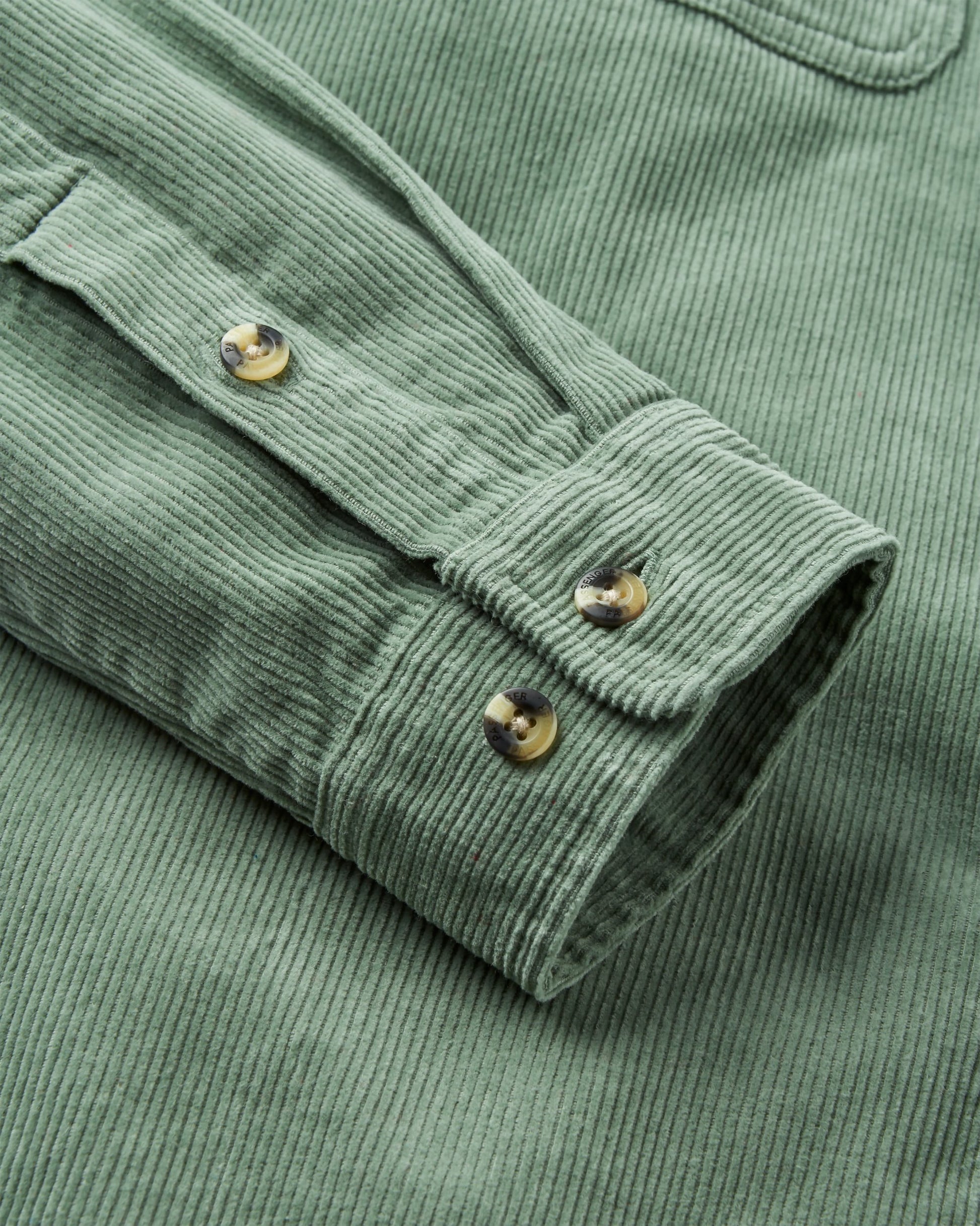 Backcountry Cord Shirt - Pistachio - Flatlay