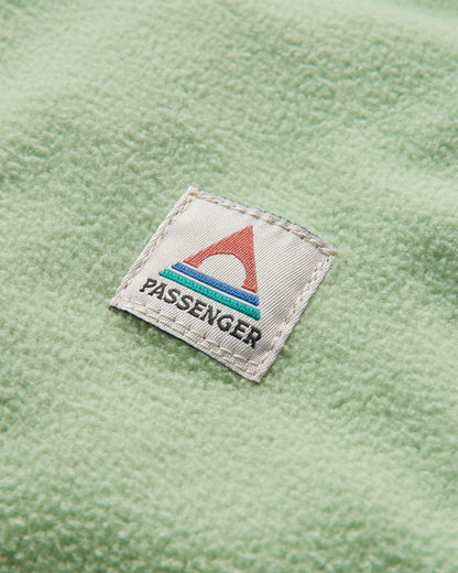 Sorrel Recycled Polar Fleece - Green Fig - Flatlay