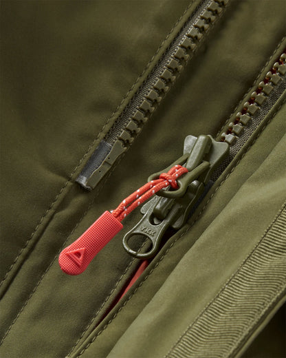 Baltic Recycled Insulated Parka - Khaki - Flatlay