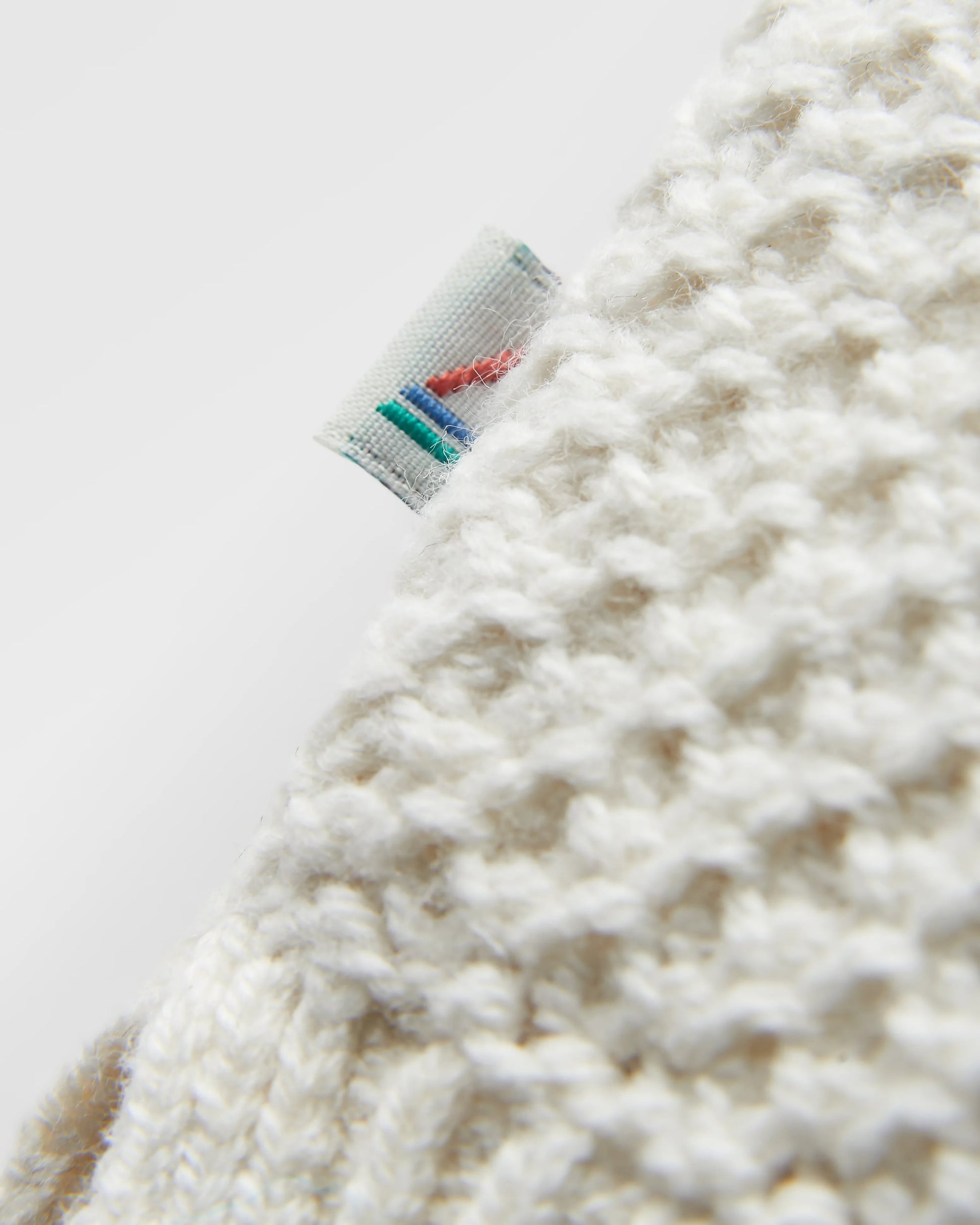 Cove Organic Cotton Knitted Jumper - Off White - Flatlay