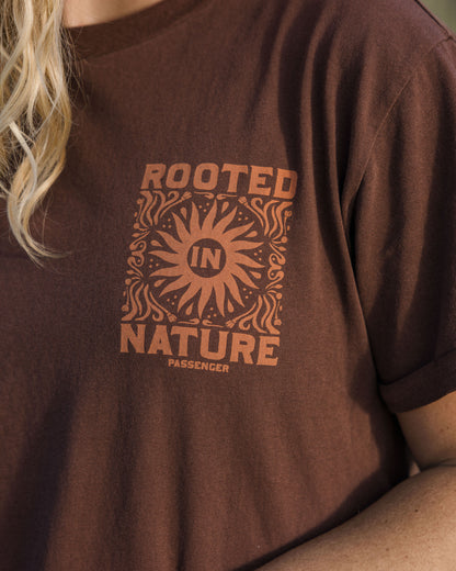 Rooted In Nature Recycled Cotton T-Shirt - Chestnut