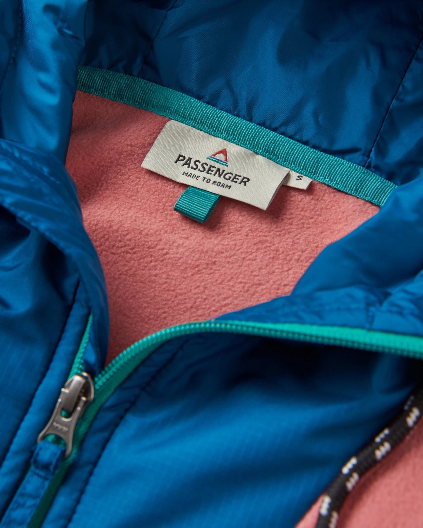 Alexander Recycled Polar Hooded Fleece - Dusty Rose - Flatlay