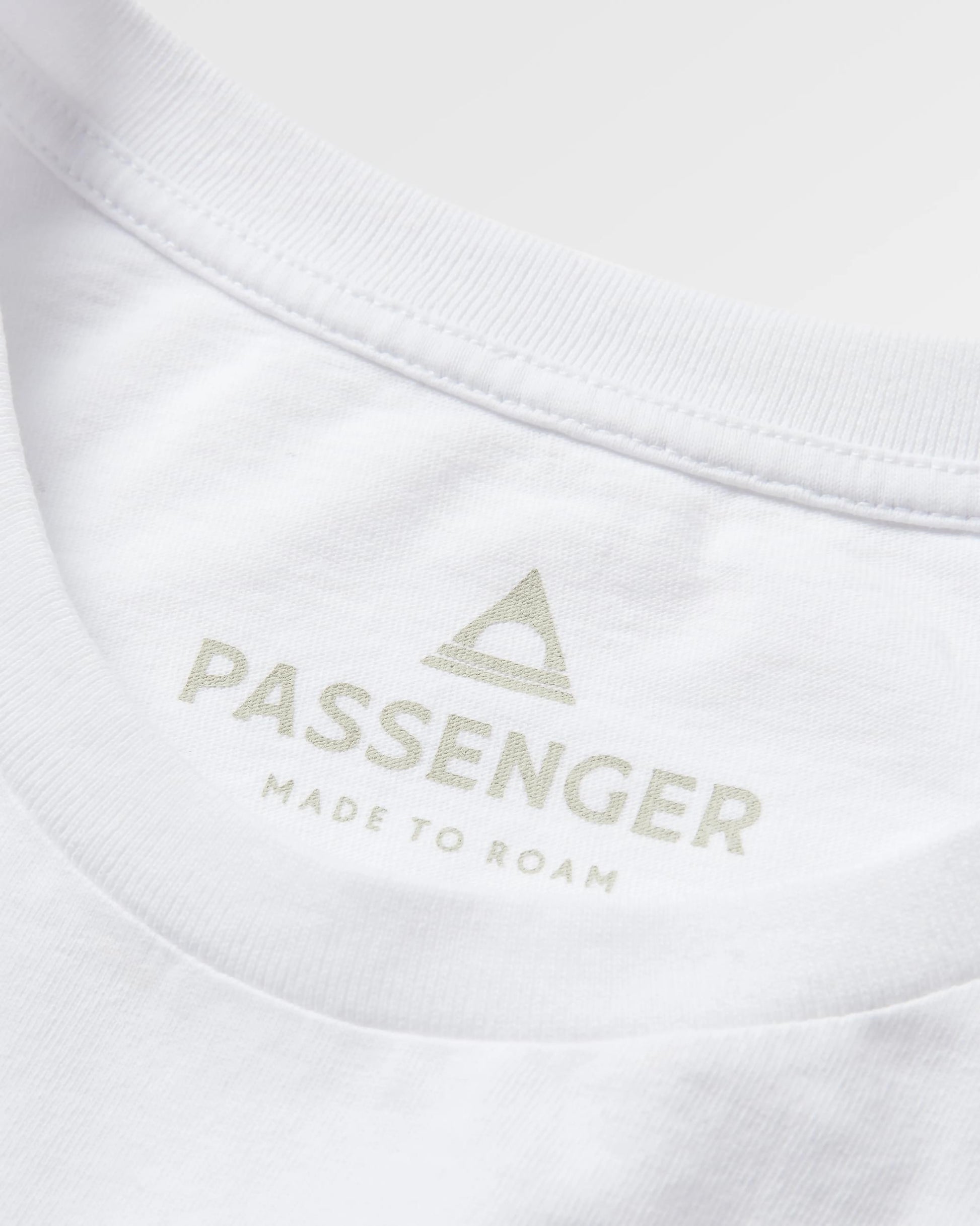 Classic Recycled Cotton T-Shirt - White - Flatlay