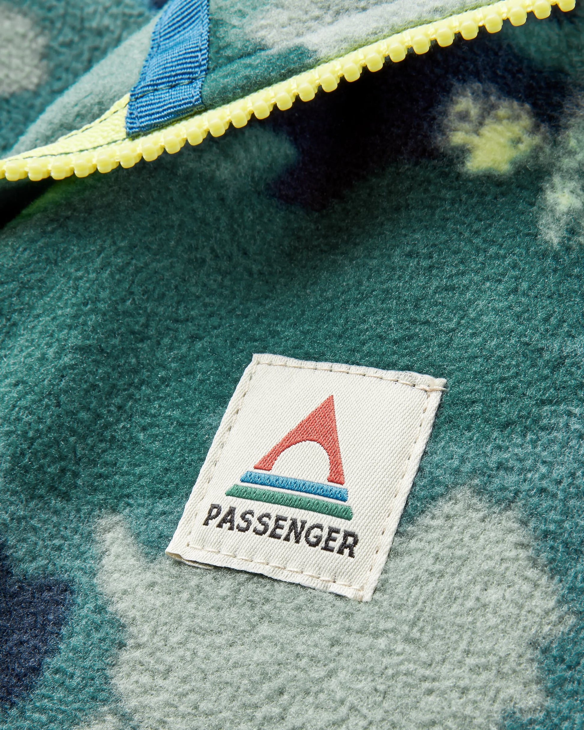 Sorrel Recycled Polar Fleece - Alpine Camo Rain Forest - Flatlay