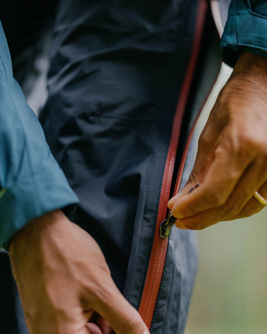 Droplet Recycled Waterproof Trouser - Deep Navy - Lifestyle