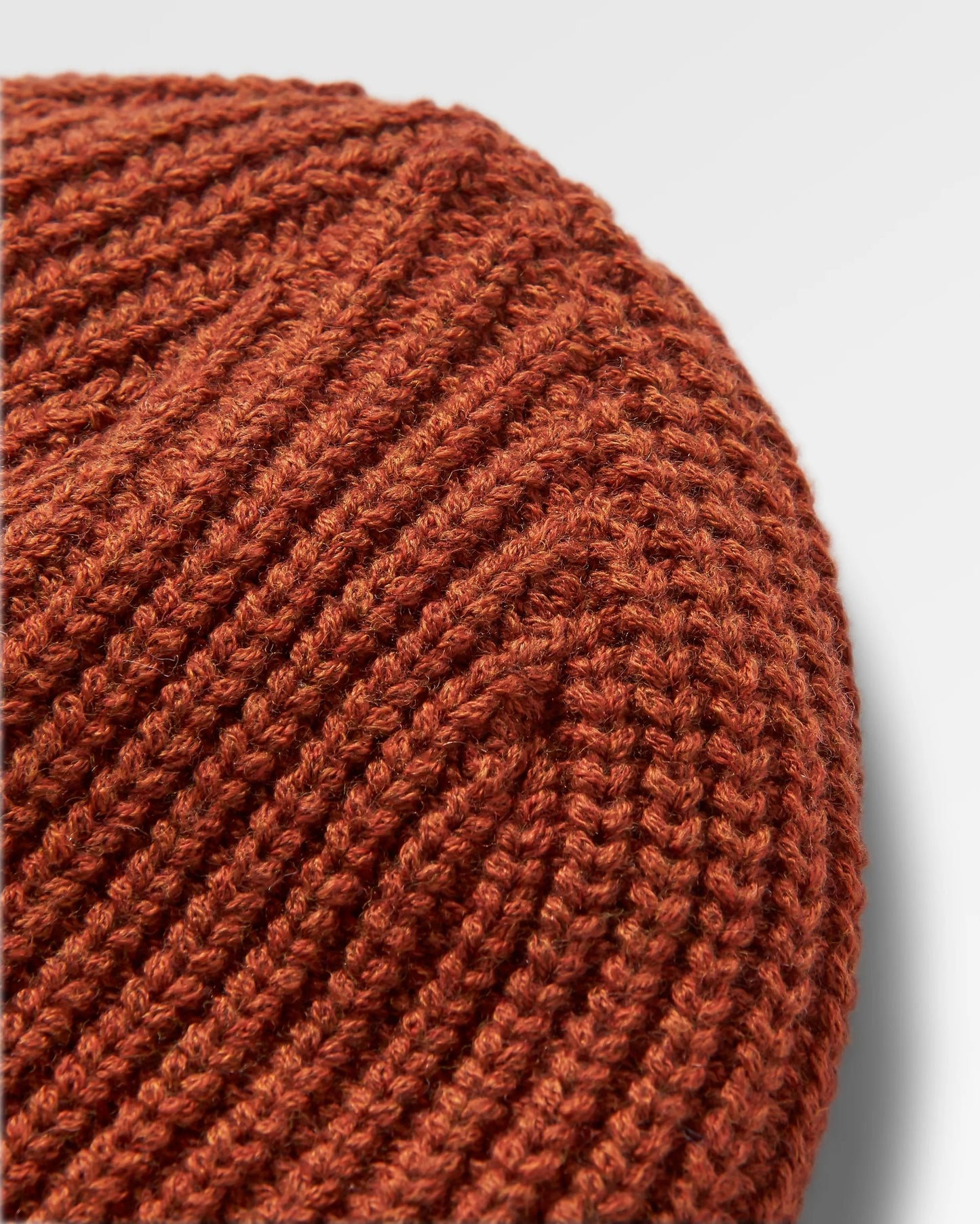 Beechwood Fleece Lined Recycled Beanie - Baked Clay - Flatlay