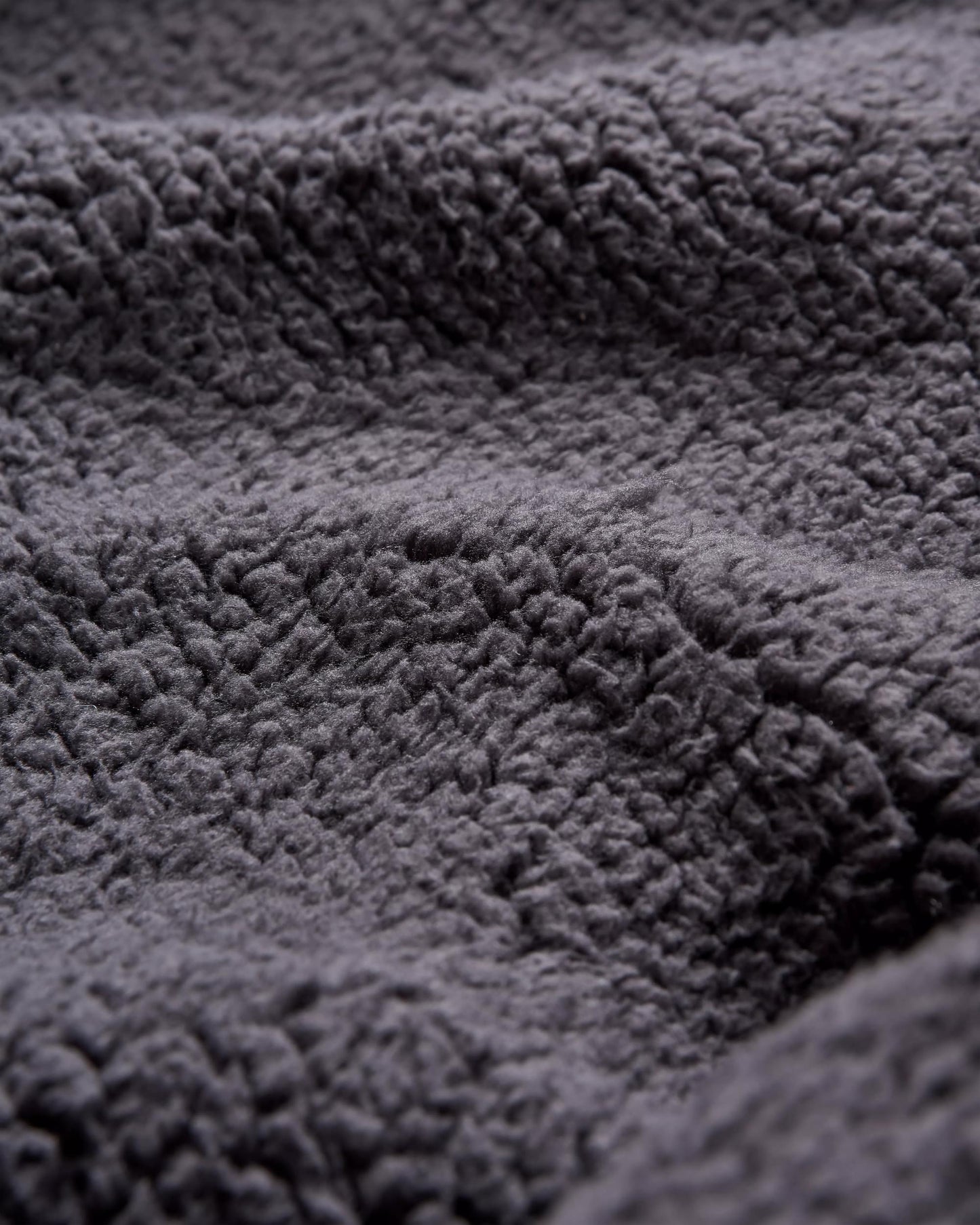 Waves Recycled Sherpa-Lined Changing Robe - Dark Denim/ Deep Navy - Flatlay