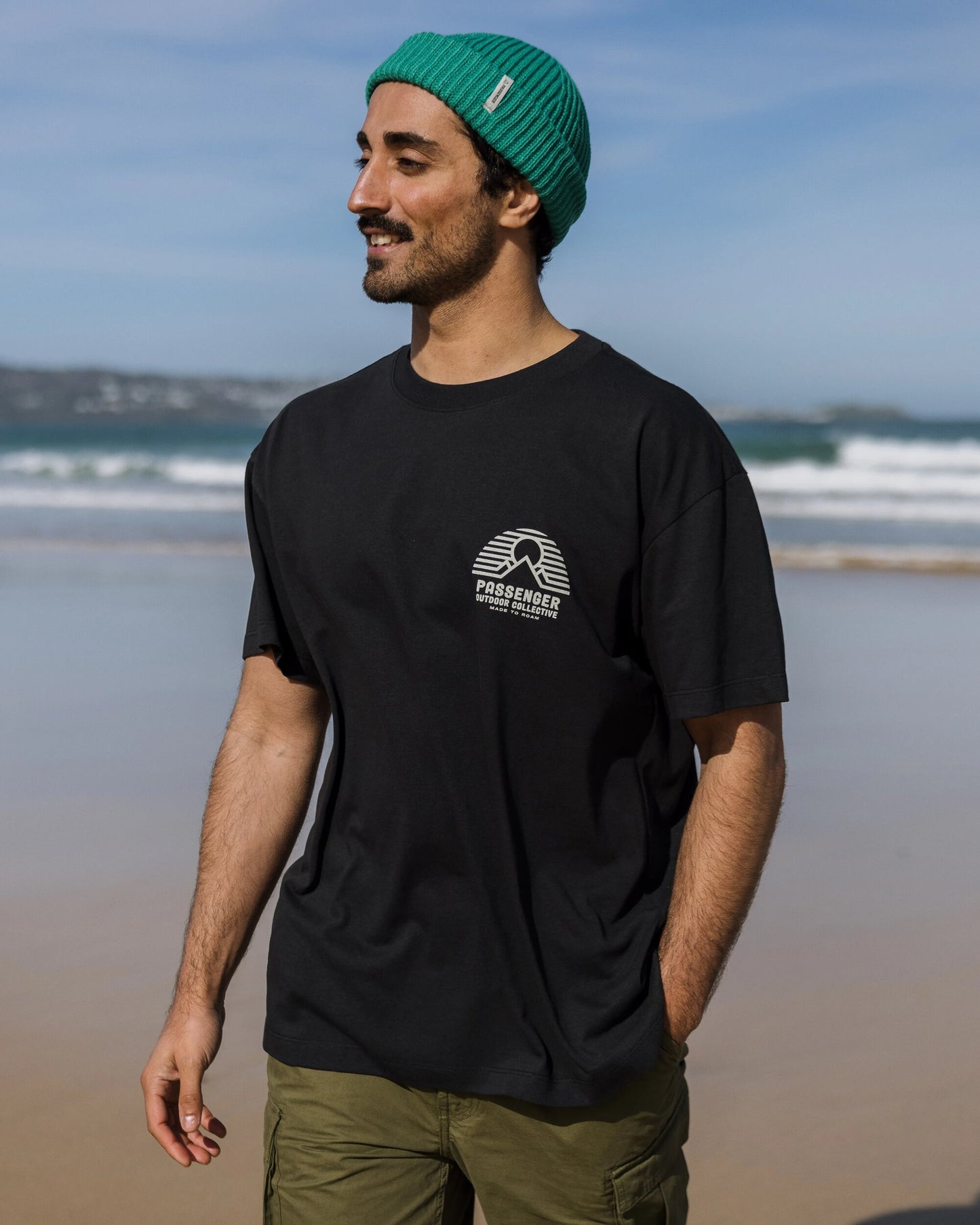 Elbio Recycled Relaxed Fit T-Shirt - Black - Lifestyle