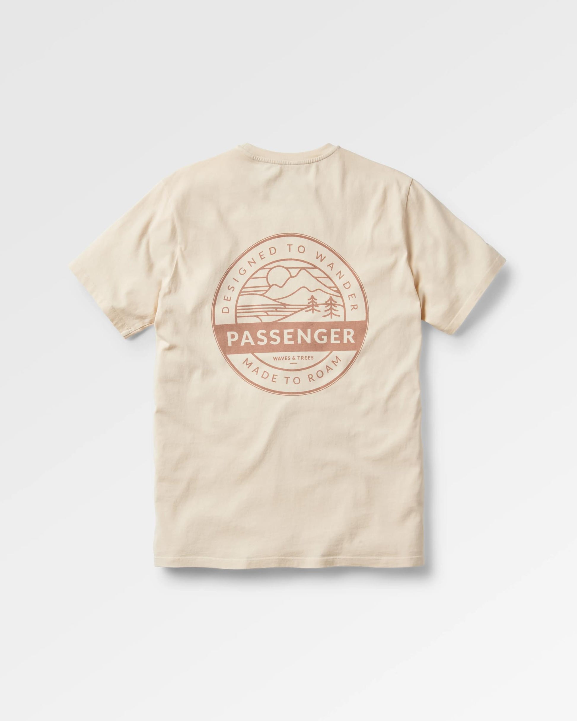 Odyssey Recycled Cotton T-Shirt - Birch - Flatlay