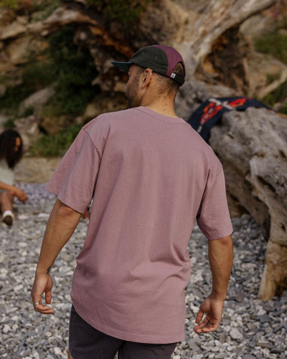 Heritage Recycled Cotton Pocket T-Shirt - Grape