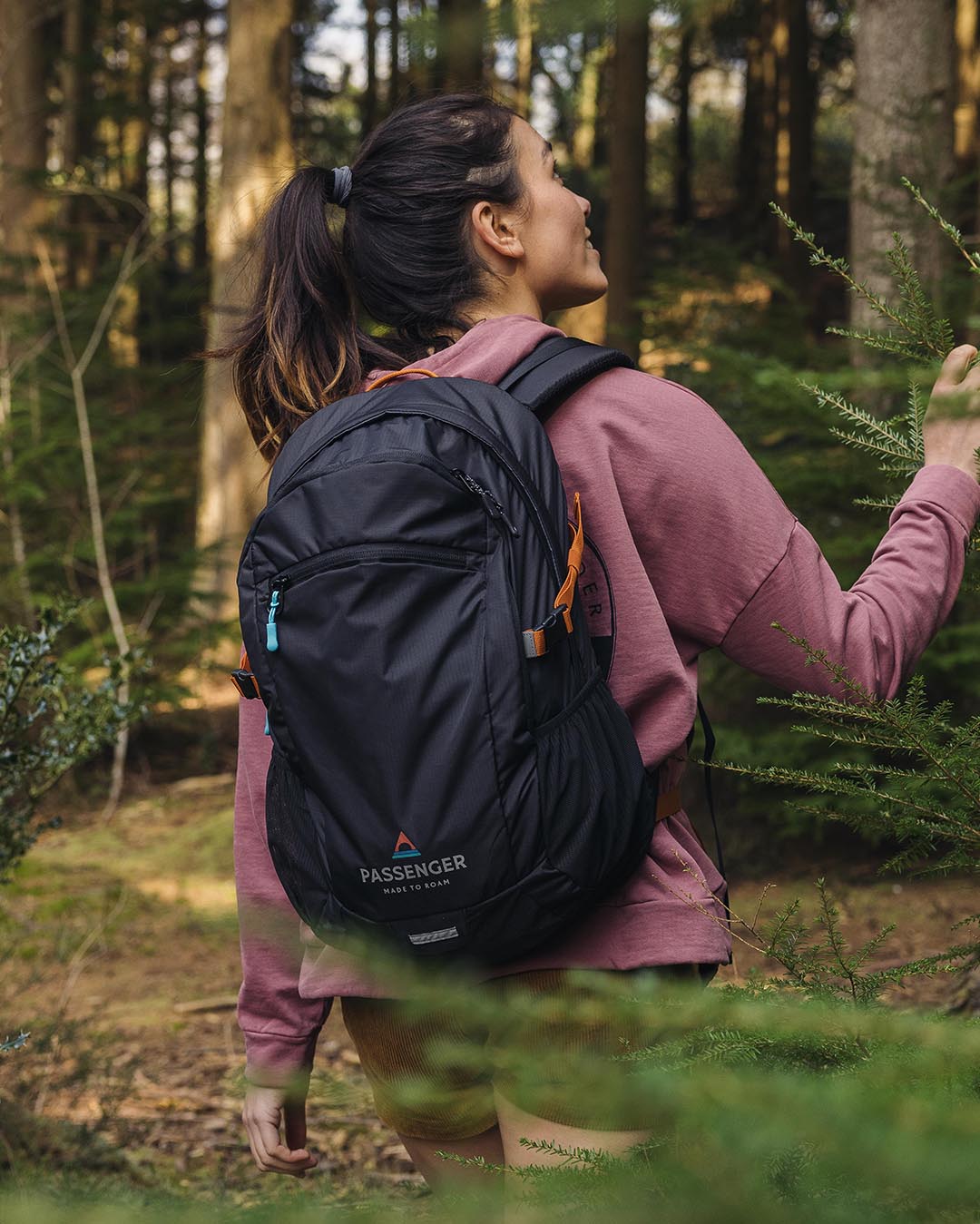 Track Recycled 30L Backpack - Black - Lifestyle - Female