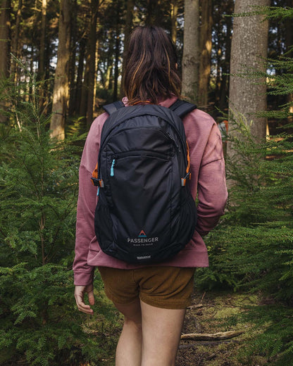 Track Recycled 30L Backpack - Black - Lifestyle - Female