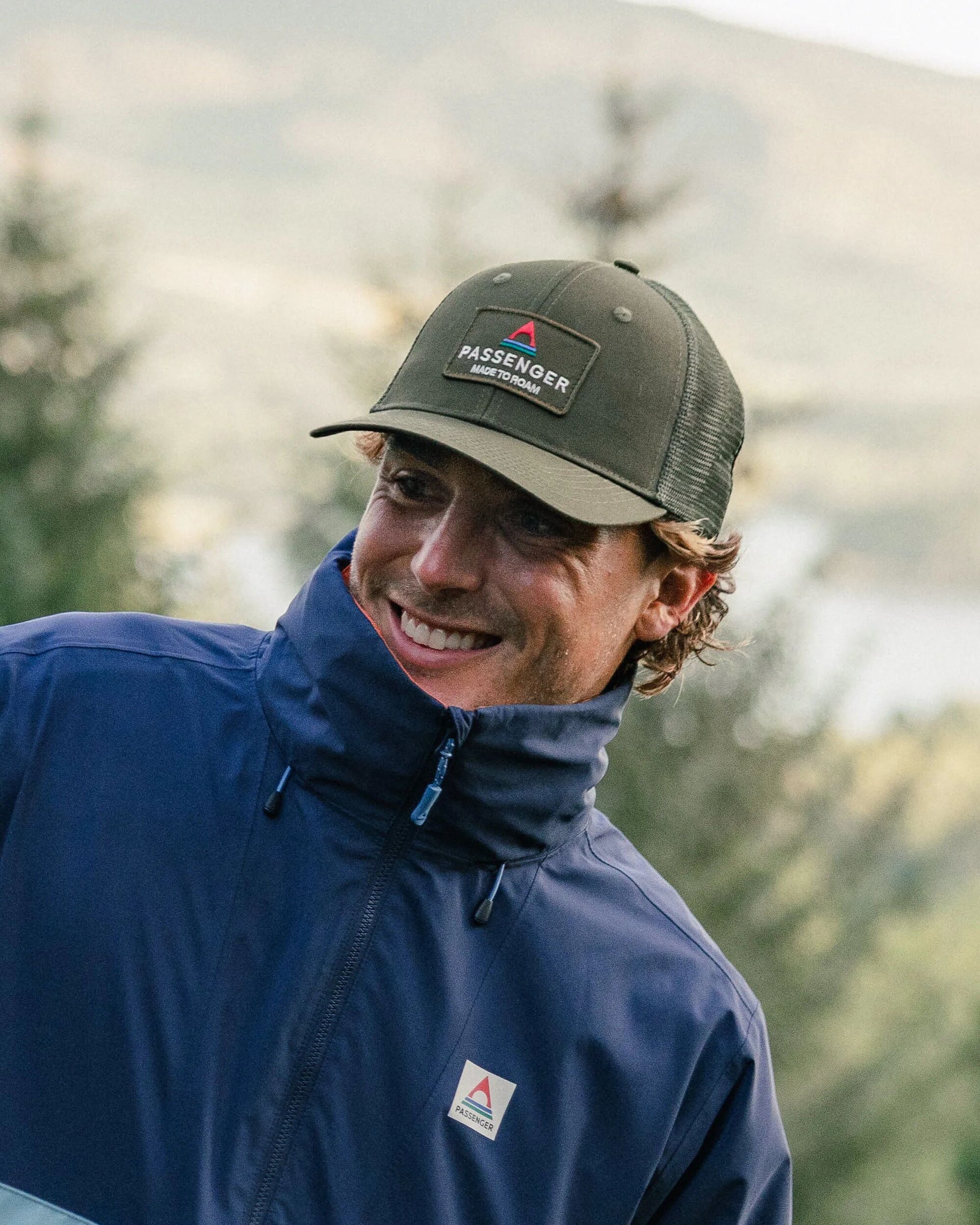 Core Recycled Cotton Trucker Cap - Khaki - Lifestyle - Male