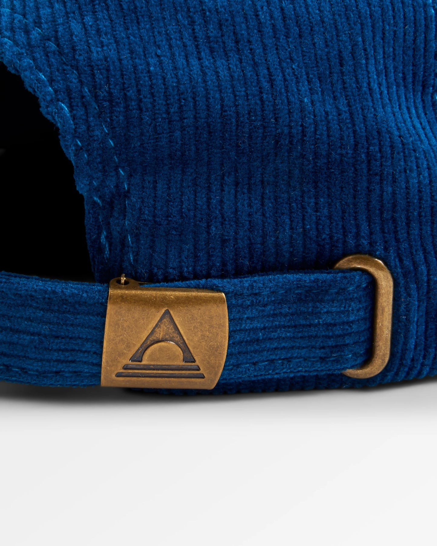 Sneaky Peak Recycled Cord 5 Panel Cap - Dark Denim - Flatlay