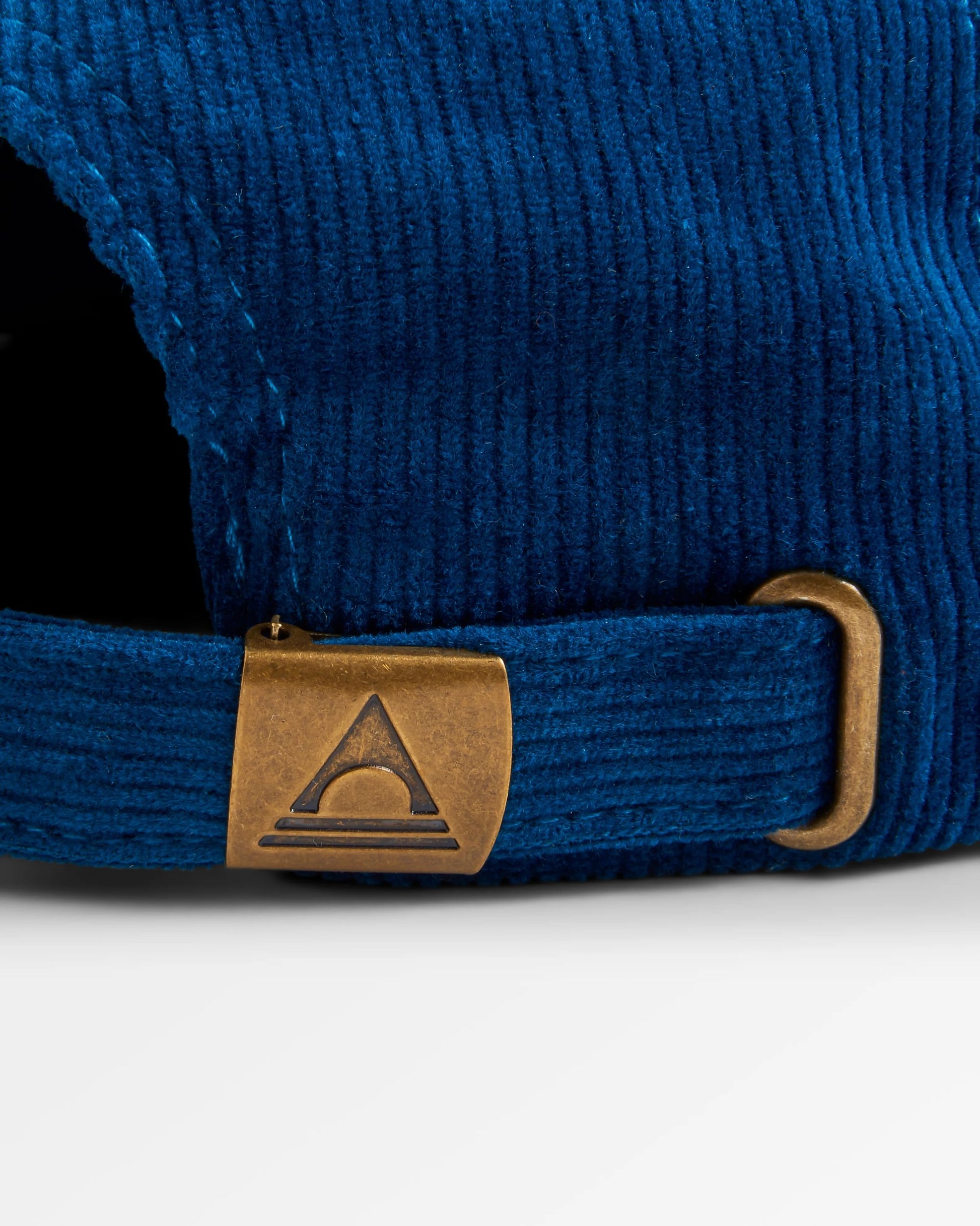 Sneaky Peak Recycled Cord 5 Panel Cap - Dark Denim - Flatlay