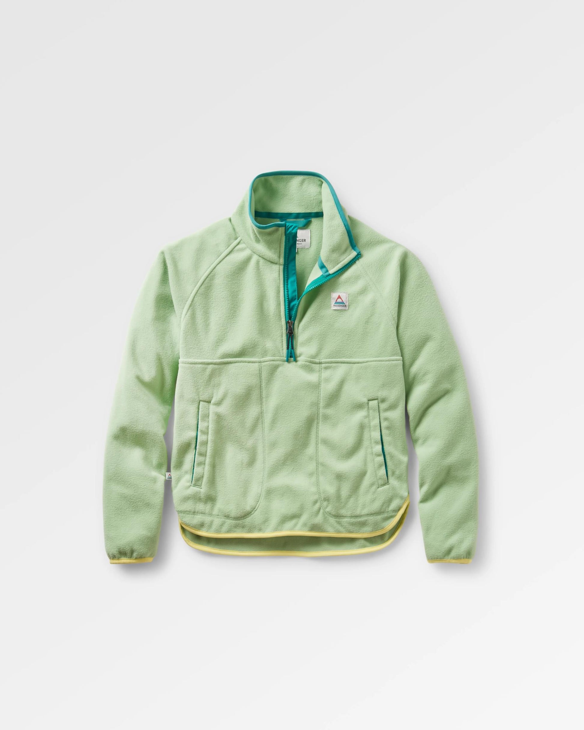 Sorrel Recycled Polar Fleece - Green Fig - Flatlay