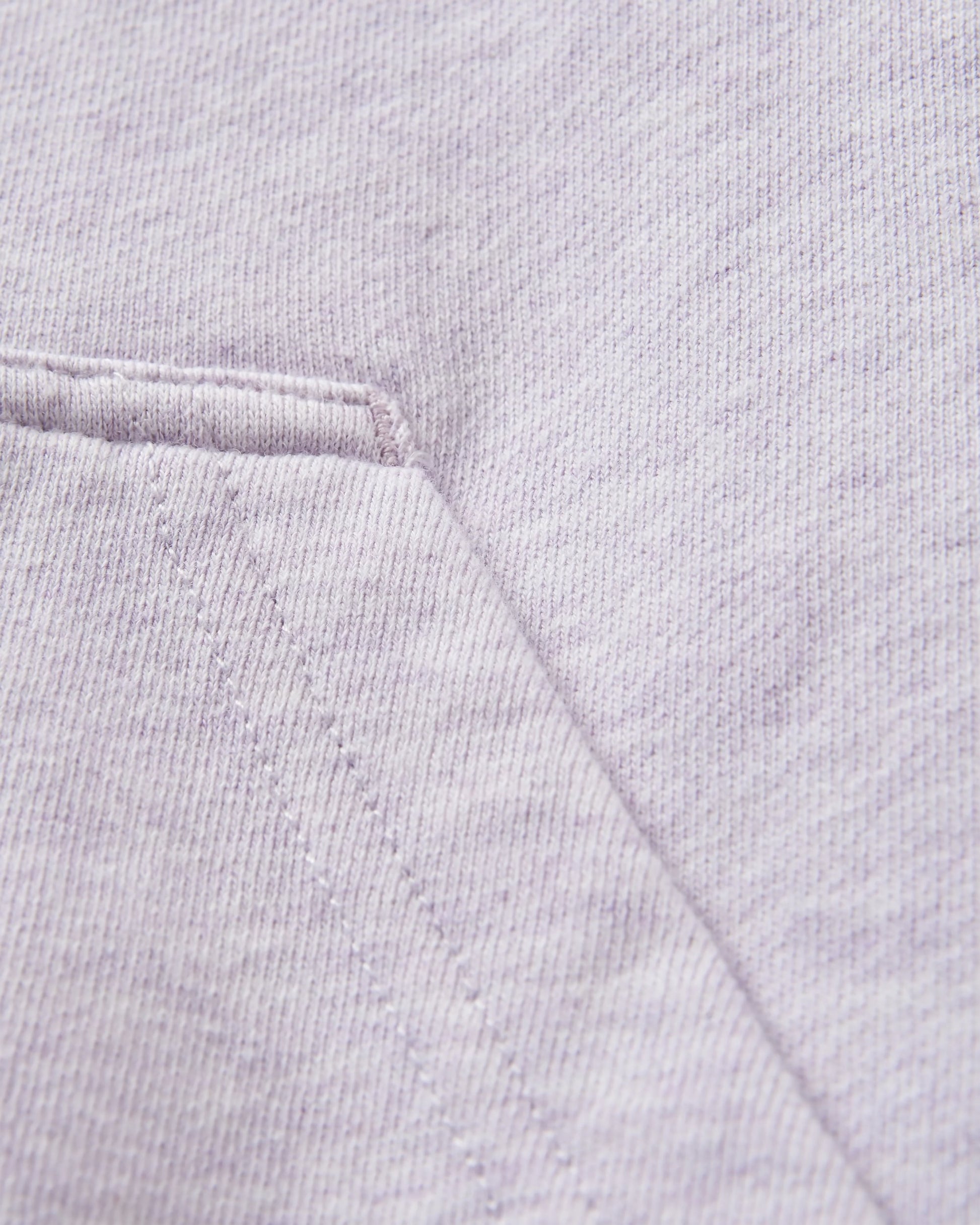 Laidback Organic Cotton Hoodie - Lilac Mist Marl - Flatlay