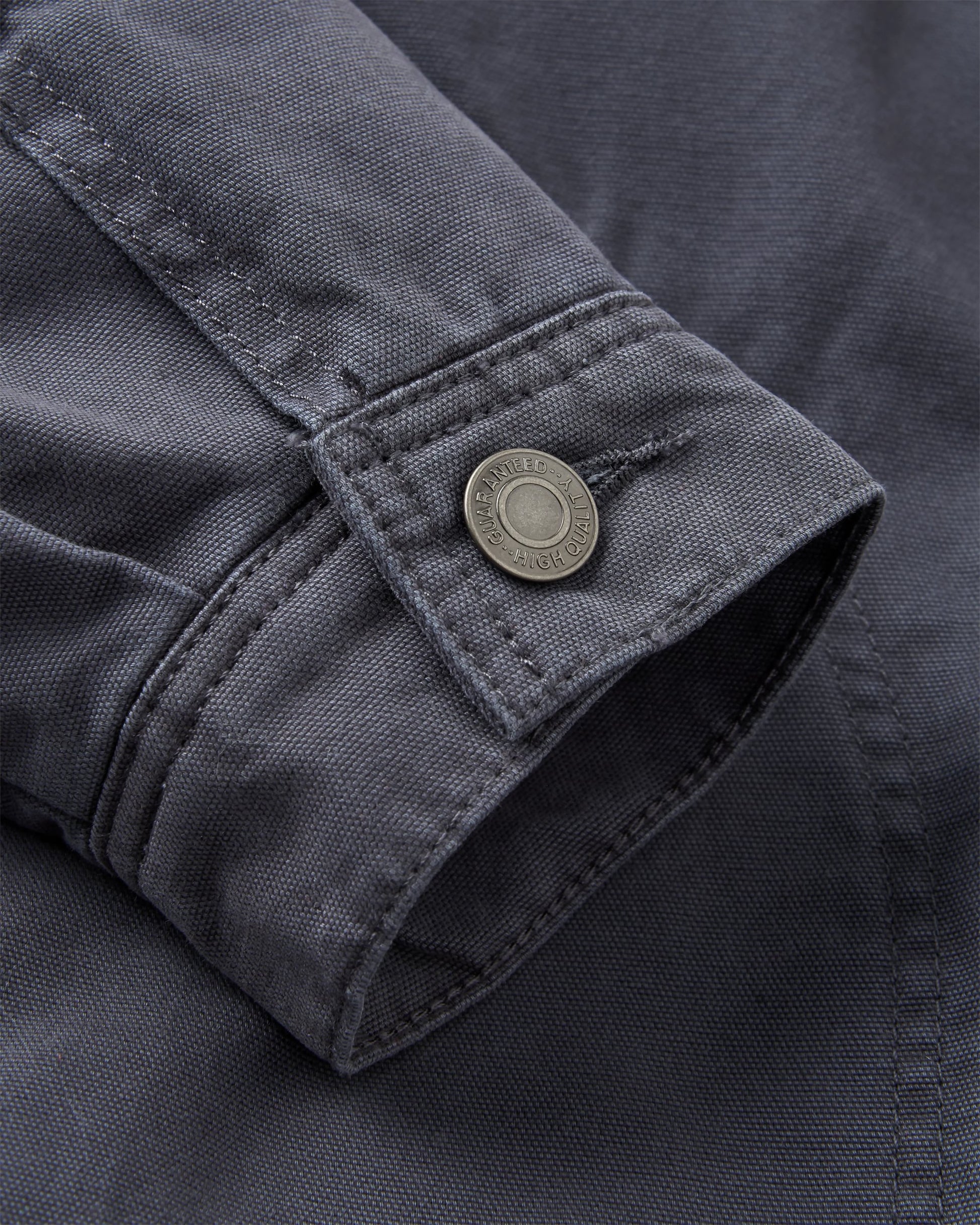 Taylor Quilted Jacket - Charcoal - Flatlay