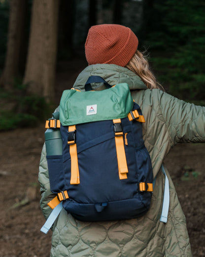 Boondocker Recycled 26L Backpack - Navy/ Laurel Green - Lifestyle - Female